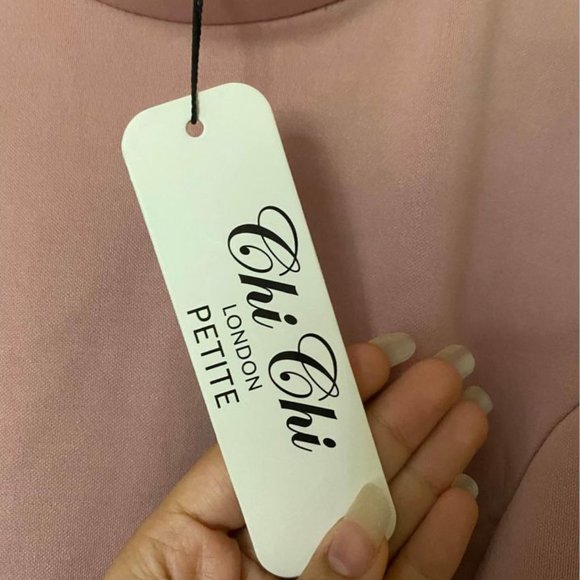 NWT CHI CHI LONDON PINK HIGH LOW DRESS (US SIZE 6 / MED) PETITE - Picture 4 of 10